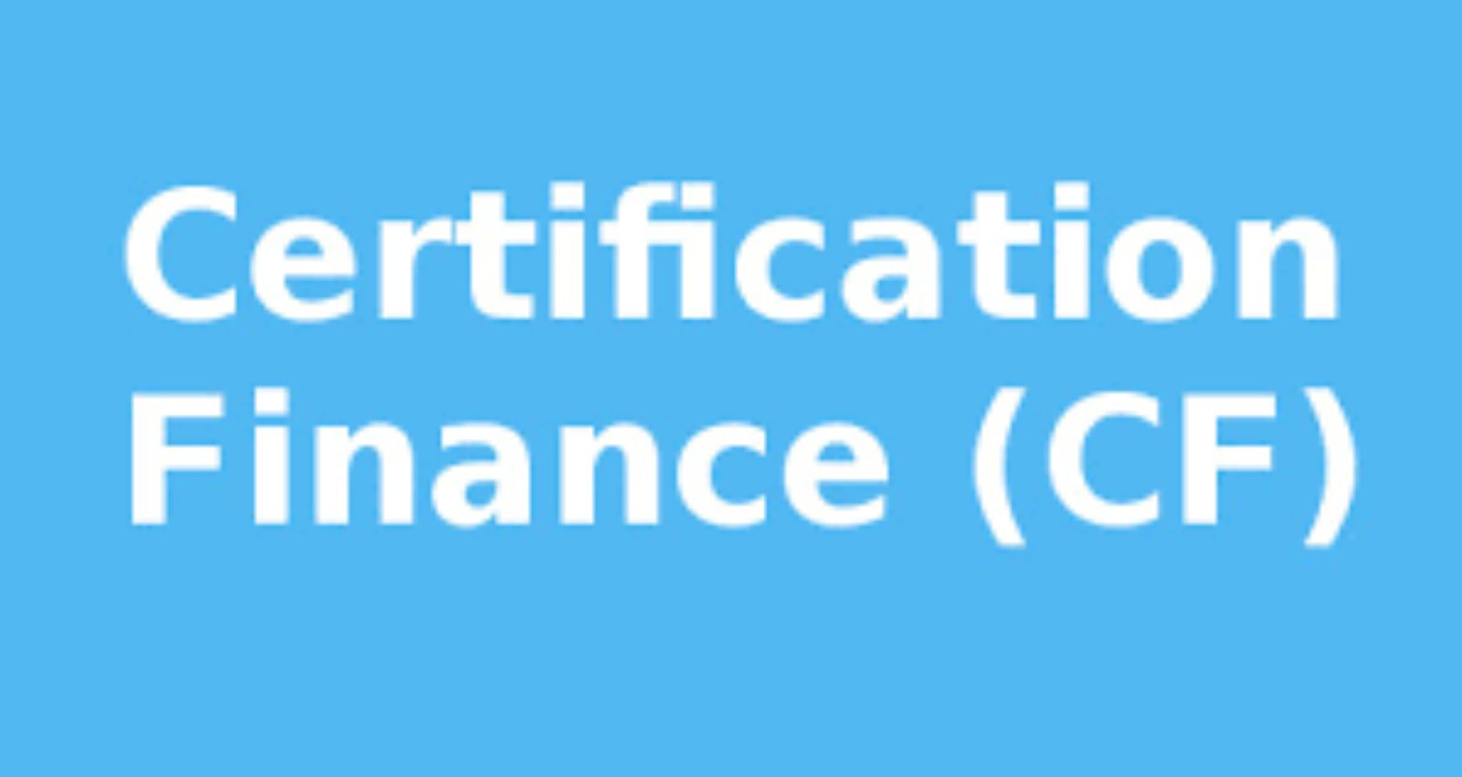 CF Certification